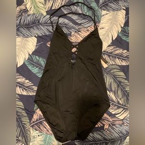 Victoria’s Secret black one-piece swimsuit. New with tags. Size XL